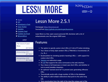 Tablet Screenshot of lessnmore.net